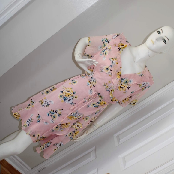 LUSH Botanical Printed Wrap Dress - Picture 2 of 8